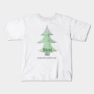 Foreign Towns of Maine Kids T-Shirt